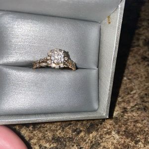 1/3 Carat 10k gold bridal set